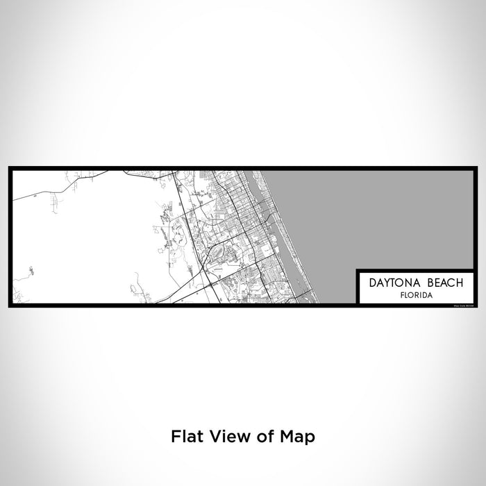 Flat View of Map Custom Daytona Beach Florida Map Enamel Mug in Classic