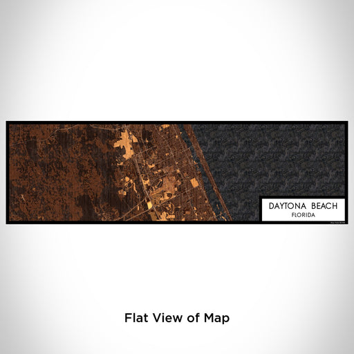 Flat View of Map Custom Daytona Beach Florida Map Enamel Mug in Ember