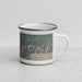 Right View Custom Deadwood South Dakota Map Enamel Mug in Afternoon