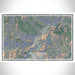 Deadwood South Dakota Map Print Landscape Orientation in Afternoon Style With Shaded Background