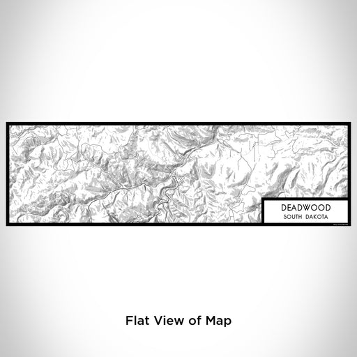 Flat View of Map Custom Deadwood South Dakota Map Enamel Mug in Classic