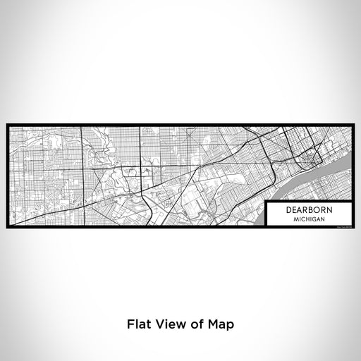Flat View of Map Custom Dearborn Michigan Map Enamel Mug in Classic