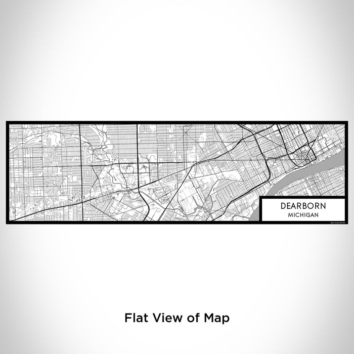 Flat View of Map Custom Dearborn Michigan Map Enamel Mug in Classic