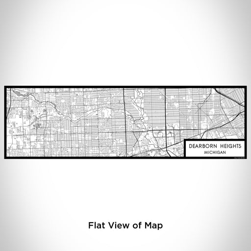 Flat View of Map Custom Dearborn Heights Michigan Map Enamel Mug in Classic