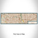 Flat View of Map Custom Dearborn Heights Michigan Map Enamel Mug in Woodblock