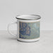 Left View Custom Death Valley National Park Map Enamel Mug in Afternoon