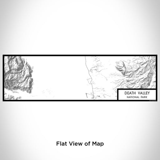 Flat View of Map Custom Death Valley National Park Map Enamel Mug in Classic