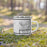 Right View Custom Death Valley National Park Map Enamel Mug in Classic on Grass With Trees in Background