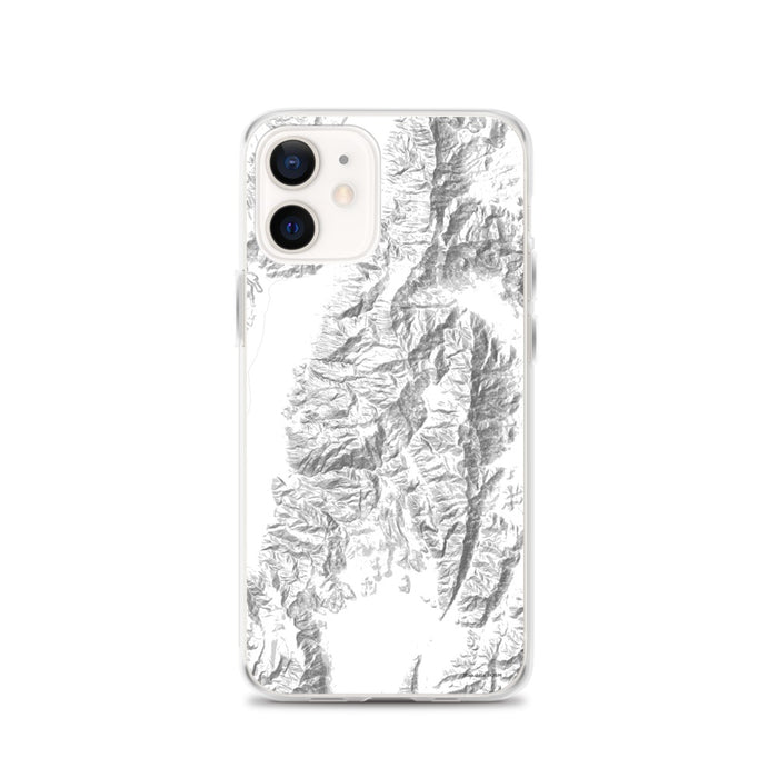 Custom Death Valley National Park Map iPhone 12 Phone Case in Classic