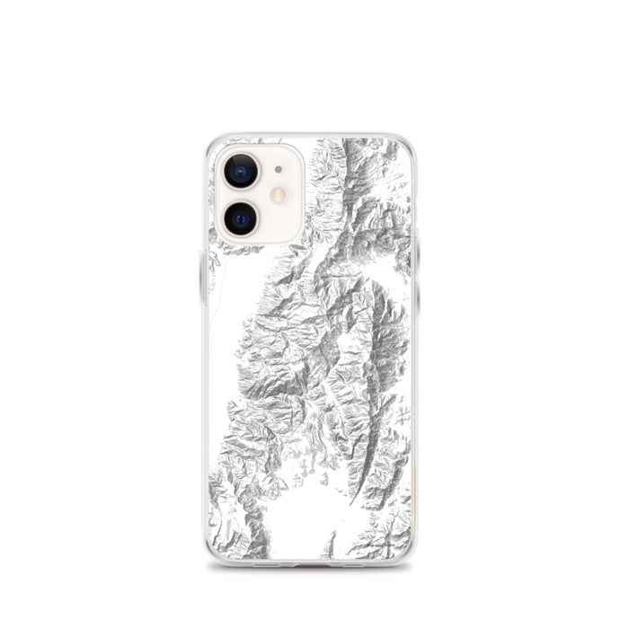 Custom Death Valley National Park Map iPhone 12 mini Phone Case in Classic