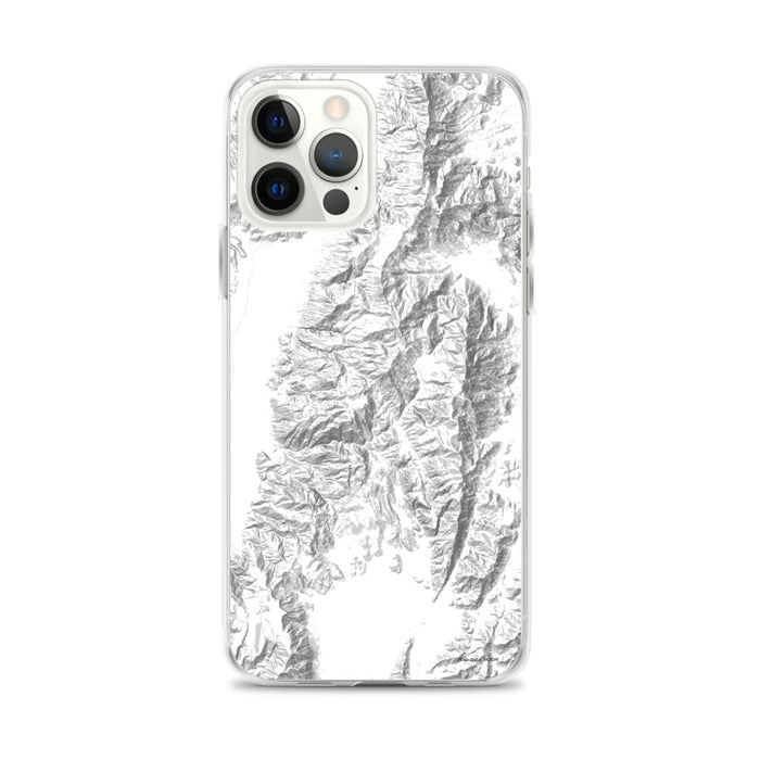 Custom Death Valley National Park Map iPhone 12 Pro Max Phone Case in Classic