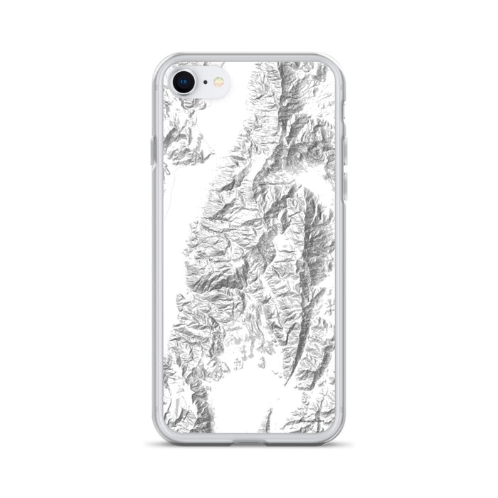 Custom Death Valley National Park Map iPhone SE Phone Case in Classic