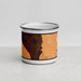 Front View Custom Death Valley National Park Map Enamel Mug in Ember