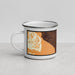 Left View Custom Death Valley National Park Map Enamel Mug in Ember