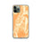 Custom Death Valley National Park Map Phone Case in Ember