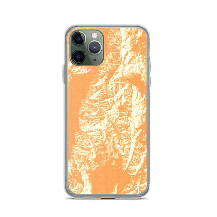 Custom Death Valley National Park Map Phone Case in Ember
