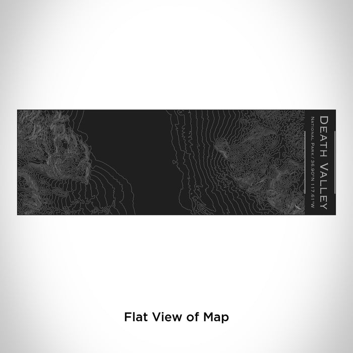 Rendered View of Death Valley National Park Map Engraving on 10oz Stainless Steel Insulated Cup with Sliding Lid in Black