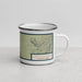 Right View Custom Death Valley National Park Map Enamel Mug in Woodblock