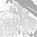 Decatur Alabama Map Print in Classic Style Zoomed In Close Up Showing Details