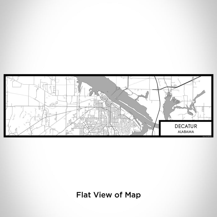 Flat View of Map Custom Decatur Alabama Map Enamel Mug in Classic