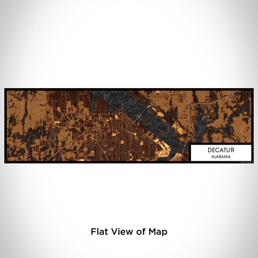 Flat View of Map Custom Decatur Alabama Map Enamel Mug in Ember