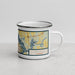 Right View Custom Decatur Alabama Map Enamel Mug in Woodblock