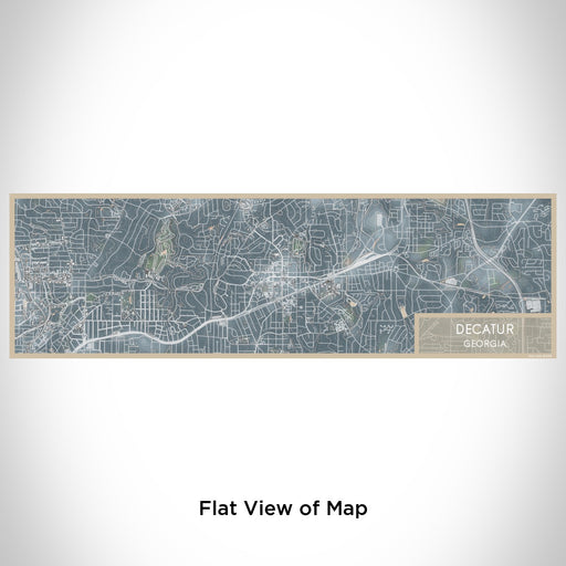 Flat View of Map Custom Decatur Georgia Map Enamel Mug in Afternoon