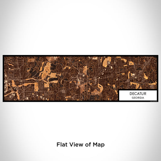Flat View of Map Custom Decatur Georgia Map Enamel Mug in Ember
