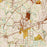 Decatur Georgia Map Print in Woodblock Style Zoomed In Close Up Showing Details