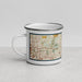 Left View Custom Decatur Georgia Map Enamel Mug in Woodblock