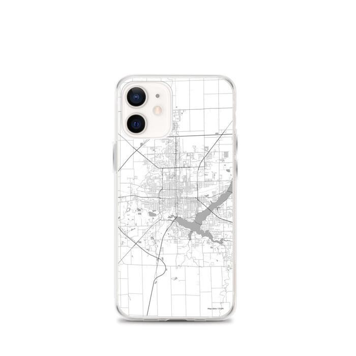 Custom Decatur Illinois Map iPhone 12 mini Phone Case in Classic