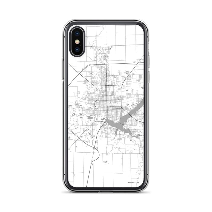 Custom Decatur Illinois Map Phone Case in Classic