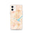 Custom Decatur Illinois Map iPhone 12 Phone Case in Watercolor