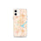 Custom Decatur Illinois Map iPhone 12 mini Phone Case in Watercolor