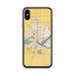 Custom Decatur Illinois Map Phone Case in Woodblock