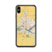 Custom Decatur Illinois Map Phone Case in Woodblock