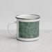 Left View Custom Decorah Iowa Map Enamel Mug in Afternoon