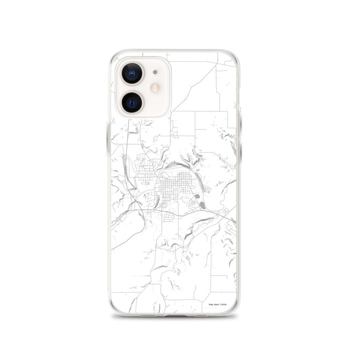 Custom Decorah Iowa Map iPhone 12 Phone Case in Classic