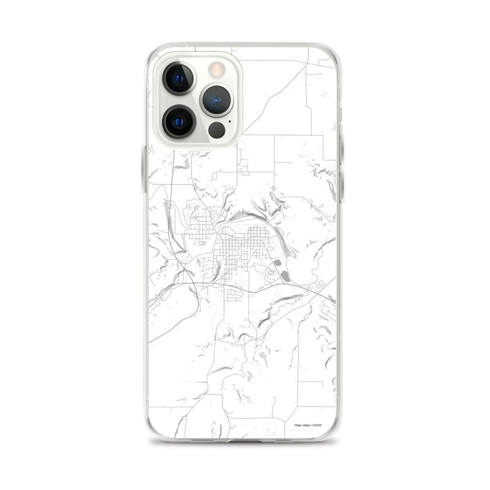 Custom Decorah Iowa Map iPhone 12 Pro Max Phone Case in Classic