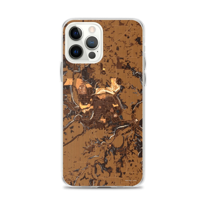 Custom Decorah Iowa Map iPhone 12 Pro Max Phone Case in Ember