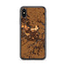 Custom Decorah Iowa Map Phone Case in Ember