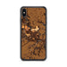 Custom Decorah Iowa Map Phone Case in Ember