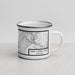 Right View Custom Deep Creek Lake Maryland Map Enamel Mug in Classic