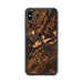 Custom iPhone XS Max Deep Creek Lake Maryland Map Phone Case in Ember