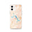 Custom iPhone 12 Deep Creek Lake Maryland Map Phone Case in Watercolor