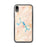 Custom iPhone XR Deep Creek Lake Maryland Map Phone Case in Watercolor