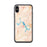 Custom iPhone X/XS Deep Creek Lake Maryland Map Phone Case in Watercolor