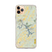 Custom iPhone 11 Pro Max Deep Creek Lake Maryland Map Phone Case in Woodblock