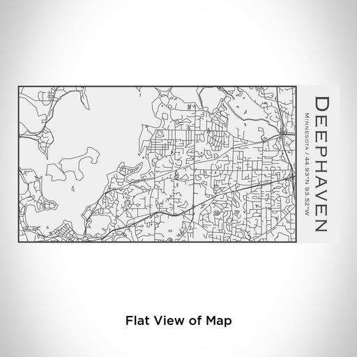 Rendered View of Deephaven Minnesota Map Engraving on 17oz Stainless Steel Insulated Cola Bottle in White