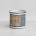 Front View Custom Deerfield Beach Florida Map Enamel Mug in Woodblock
